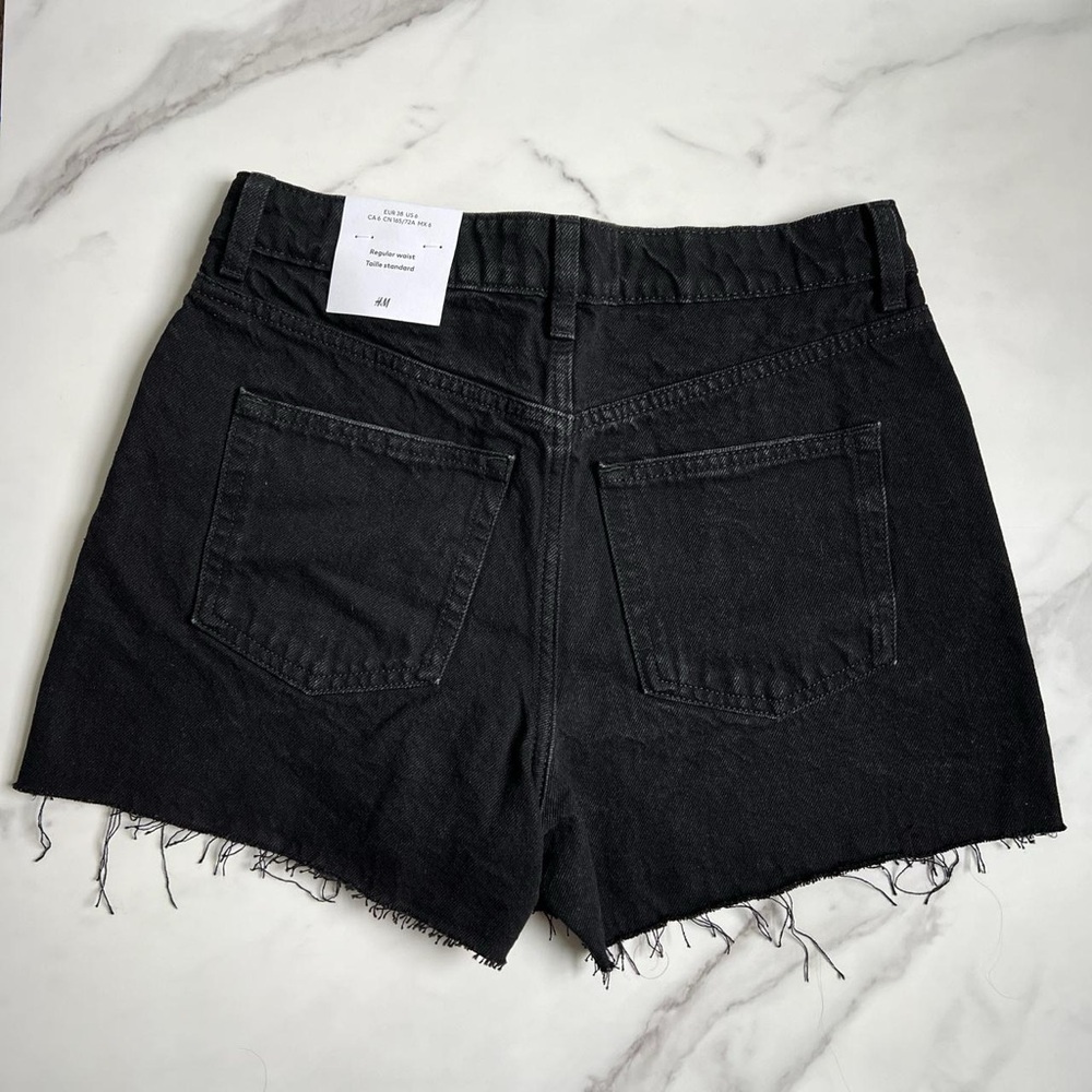 H&M Women's Black Denim Jean Shorts New With Tags